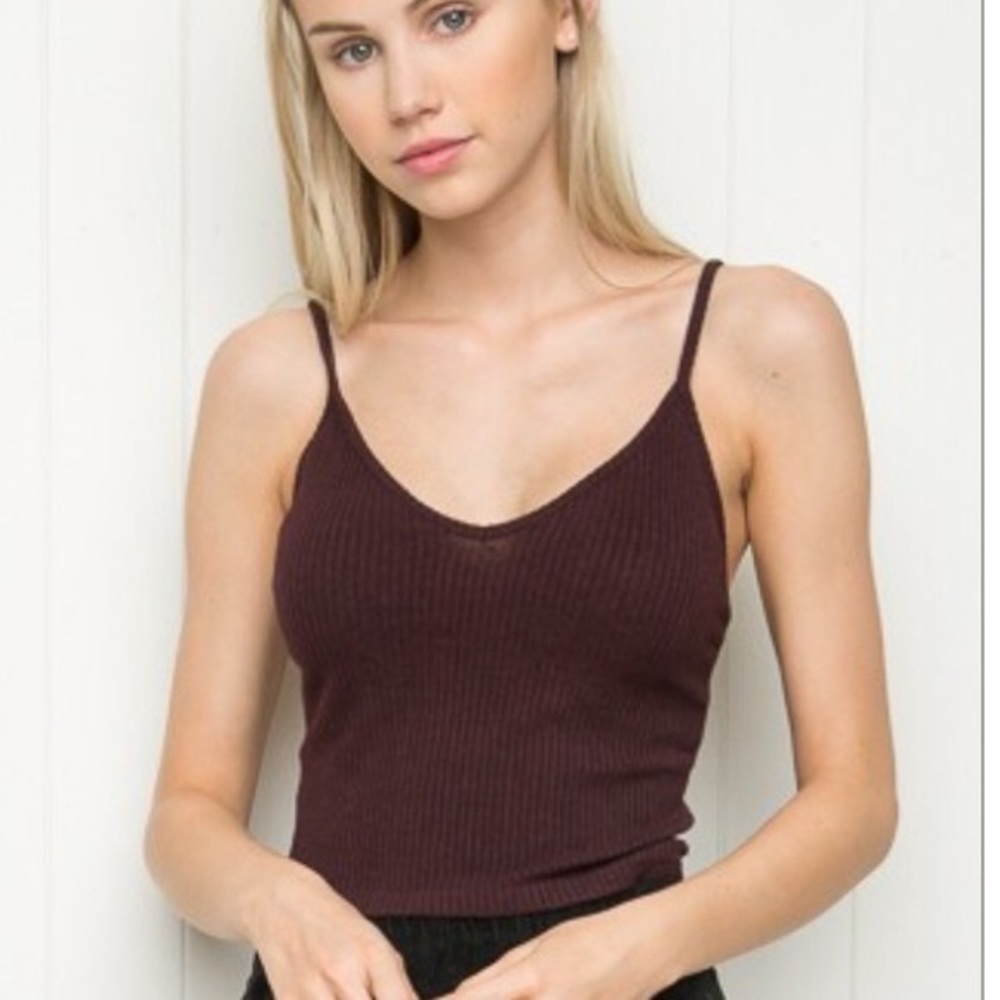 ✨2/$30✨ Brandy Melville burgundy Joanna tank top